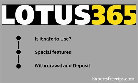 how to withdraw from lotus 365|How to Use Lotus365’s Withdrawal Features .